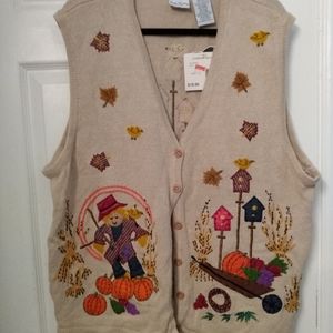 Vintage Autumn Sweater Vest